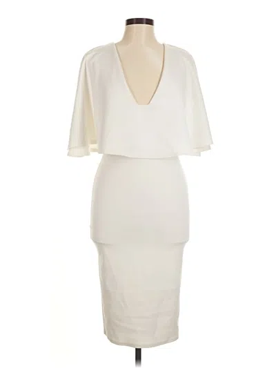 Pre-owned Asos Design Cocktail Dress In Ivory
