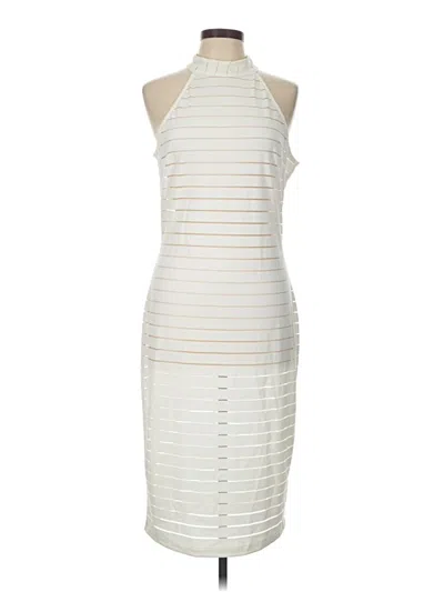 Pre-owned Asos Design Cocktail Dress In Ivory