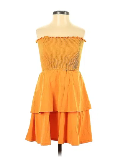 Pre-owned Asos Design Cocktail Dress In Orange
