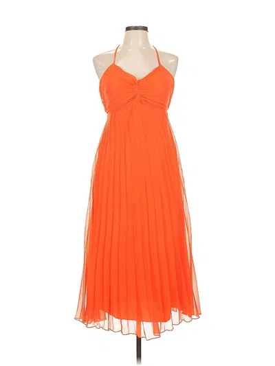 Pre-owned Asos Design Cocktail Dress In Orange
