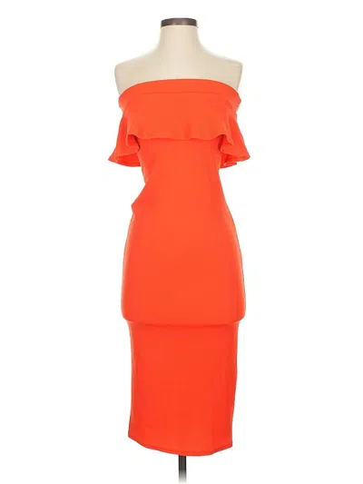 Pre-owned Asos Design Cocktail Dress In Orange