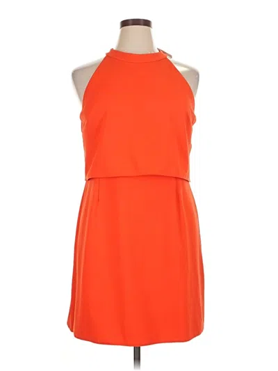 Asos Design Cocktail Dress In Orange