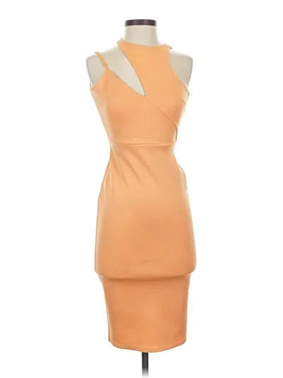 Pre-owned Asos Design Cocktail Dress In Orange