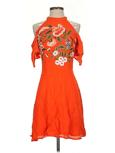 Pre-owned Asos Design Cocktail Dress In Orange