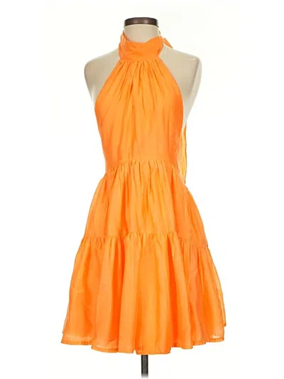 Pre-owned Asos Design Cocktail Dress In Orange