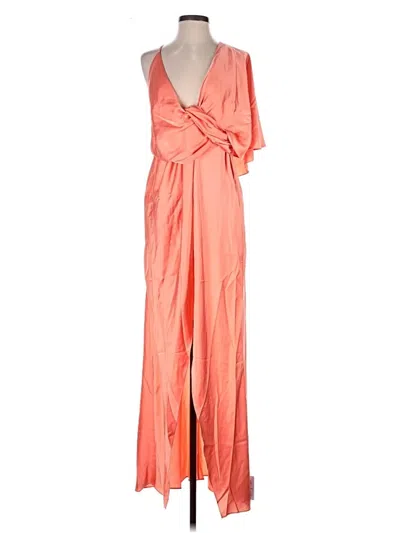 Asos Design Cocktail Dress In Orange