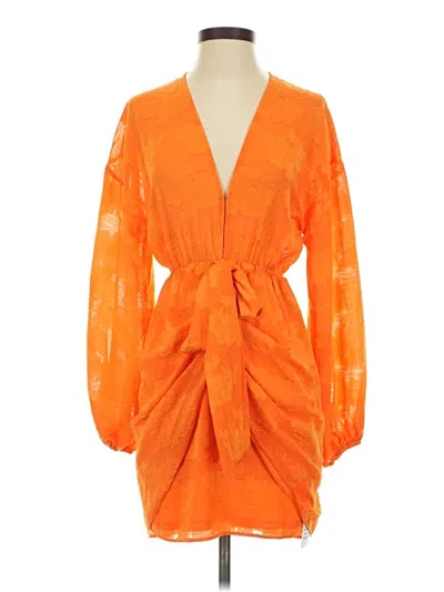 Pre-owned Asos Design Cocktail Dress In Orange