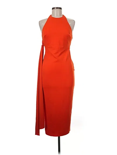 Pre-owned Asos Design Cocktail Dress In Orange