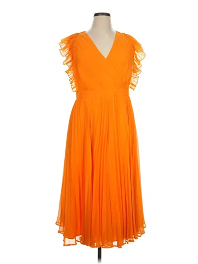 Pre-owned Asos Design Cocktail Dress In Orange