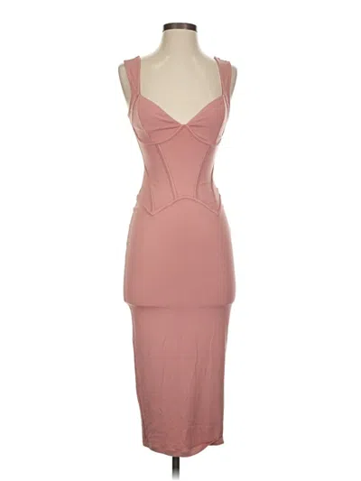 Pre-owned Asos Design Cocktail Dress In Pink