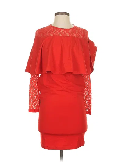 Pre-owned Asos Design Cocktail Dress In Red