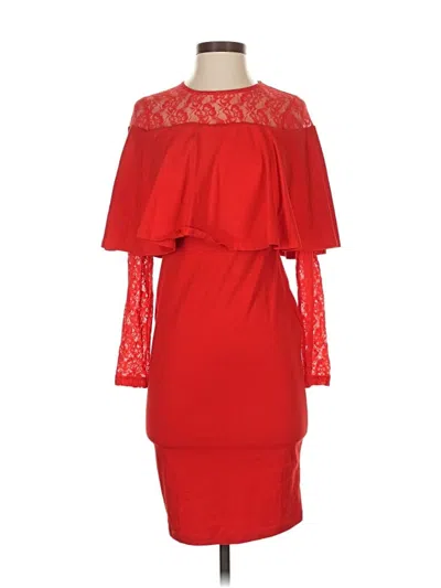 Pre-owned Asos Design Cocktail Dress In Red