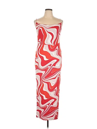 Pre-owned Asos Design Cocktail Dress In Red