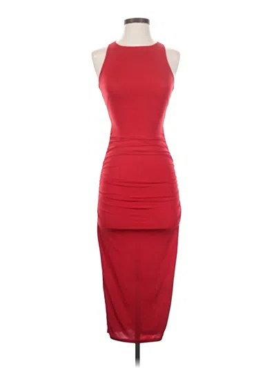 Pre-owned Asos Design Cocktail Dress In Red