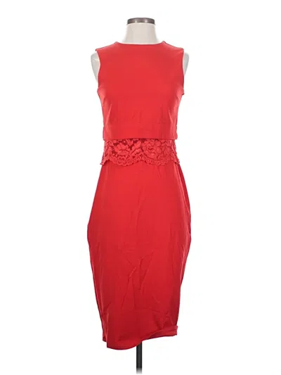 Pre-owned Asos Design Cocktail Dress In Red