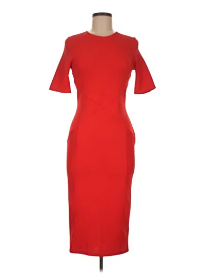 Pre-owned Asos Design Cocktail Dress In Red