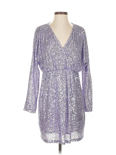 Pre-owned Asos Design Cocktail Dress In Silver