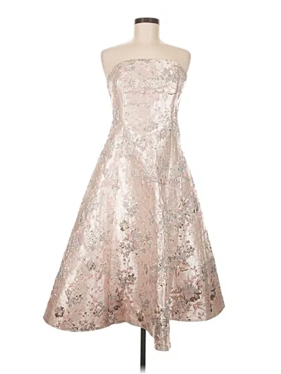 Pre-owned Asos Design Cocktail Dress In Silver