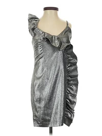 Asos Design Cocktail Dress In Silver