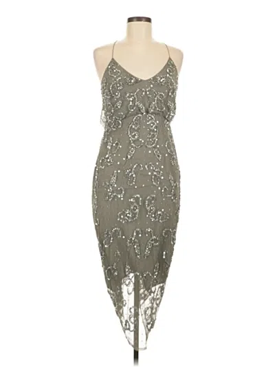 Asos Design Cocktail Dress In Gray