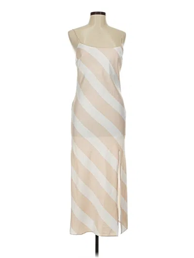 Pre-owned Asos Design Cocktail Dress In Tan