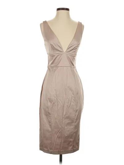 Pre-owned Asos Design Cocktail Dress In Tan