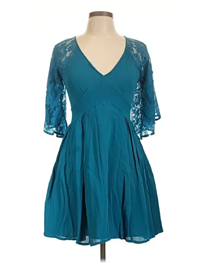 Pre-owned Asos Design Cocktail Dress In Teal
