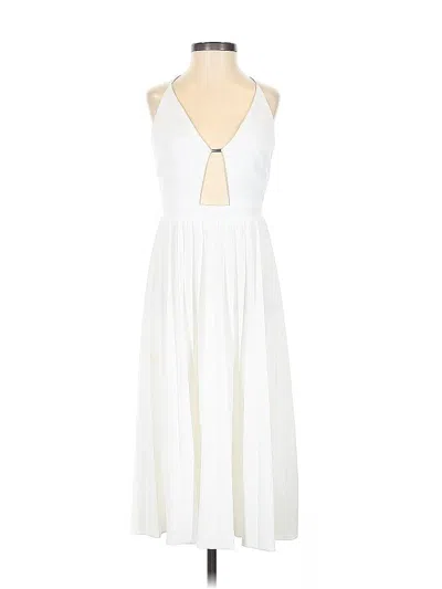 Pre-owned Asos Design Cocktail Dress In White
