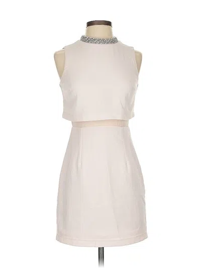 Pre-owned Asos Design Cocktail Dress In White
