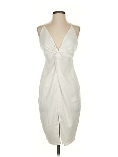 Pre-owned Asos Design Cocktail Dress In White