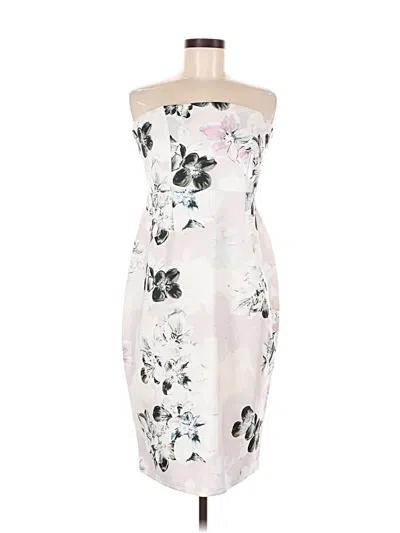Pre-owned Asos Design Cocktail Dress In White