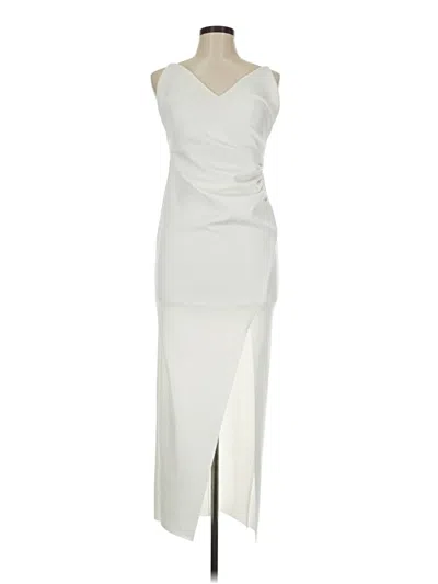 Pre-owned Asos Design Cocktail Dress In White