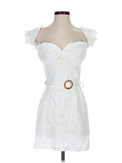 Pre-owned Asos Design Cocktail Dress In White
