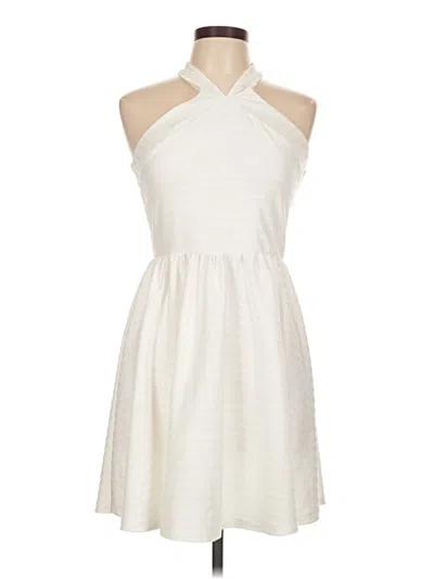 Pre-owned Asos Design Cocktail Dress In White