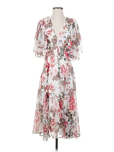 Pre-owned Asos Design Cocktail Dress In White
