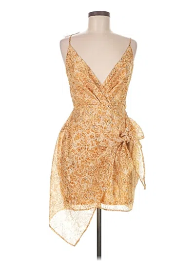 Pre-owned Asos Design Cocktail Dress In Yellow