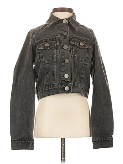 Pre-owned Asos Design Denim Jacket In Gray