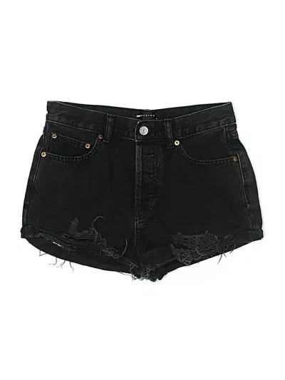 Pre-owned Asos Design Denim Shorts In Black