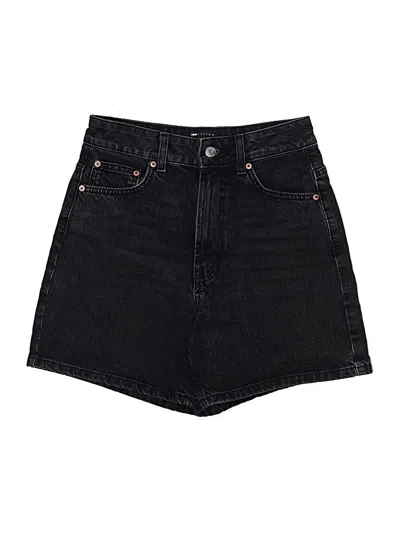 Pre-owned Asos Design Denim Shorts In Black