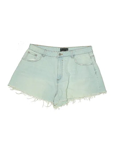 Pre-owned Asos Design Denim Shorts In Blue