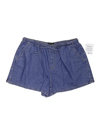 Asos Design Denim Shorts In Blue