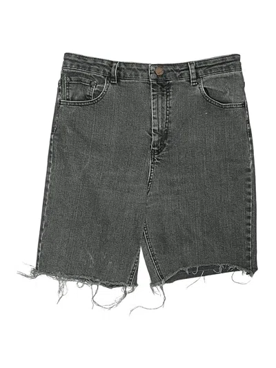 Pre-owned Asos Design Denim Shorts In Gray