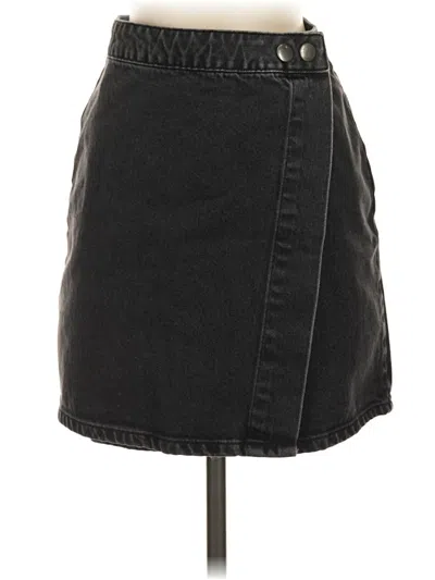 Pre-owned Asos Design Denim Skirt In Black