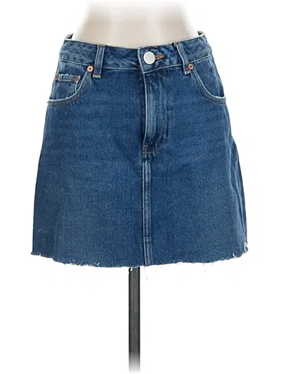 Pre-owned Asos Design Denim Skirt In Blue