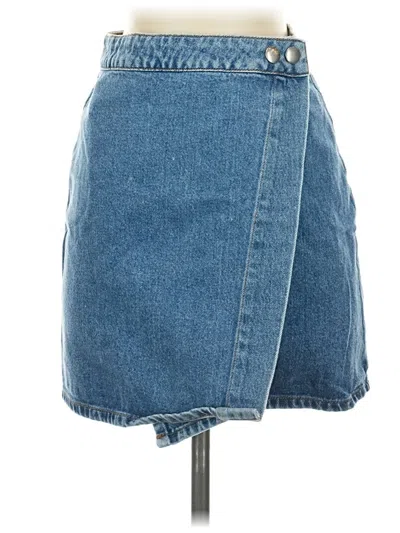 Pre-owned Asos Design Denim Skirt In Blue