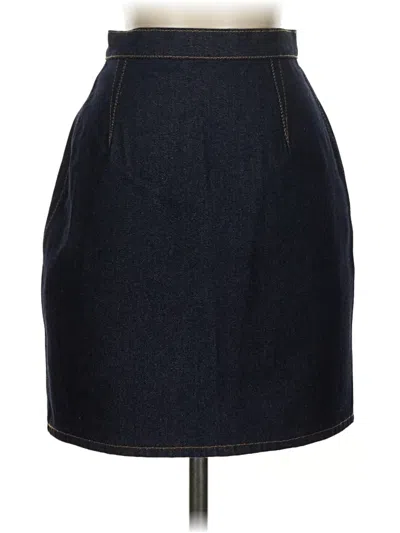 Pre-owned Asos Design Denim Skirt In Blue