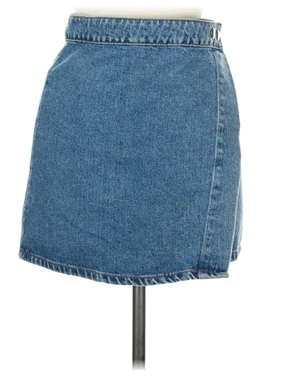 Pre-owned Asos Design Denim Skirt In Blue