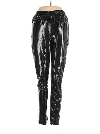 Pre-owned Asos Design Faux Leather Pants In Black