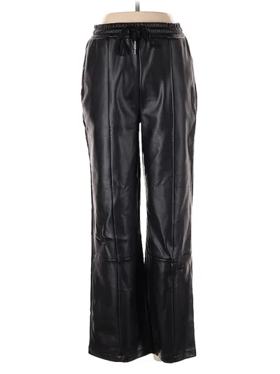 Pre-owned Asos Design Faux Leather Pants In Black