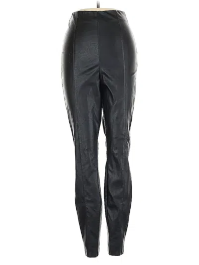 Pre-owned Asos Design Faux Leather Pants In Black